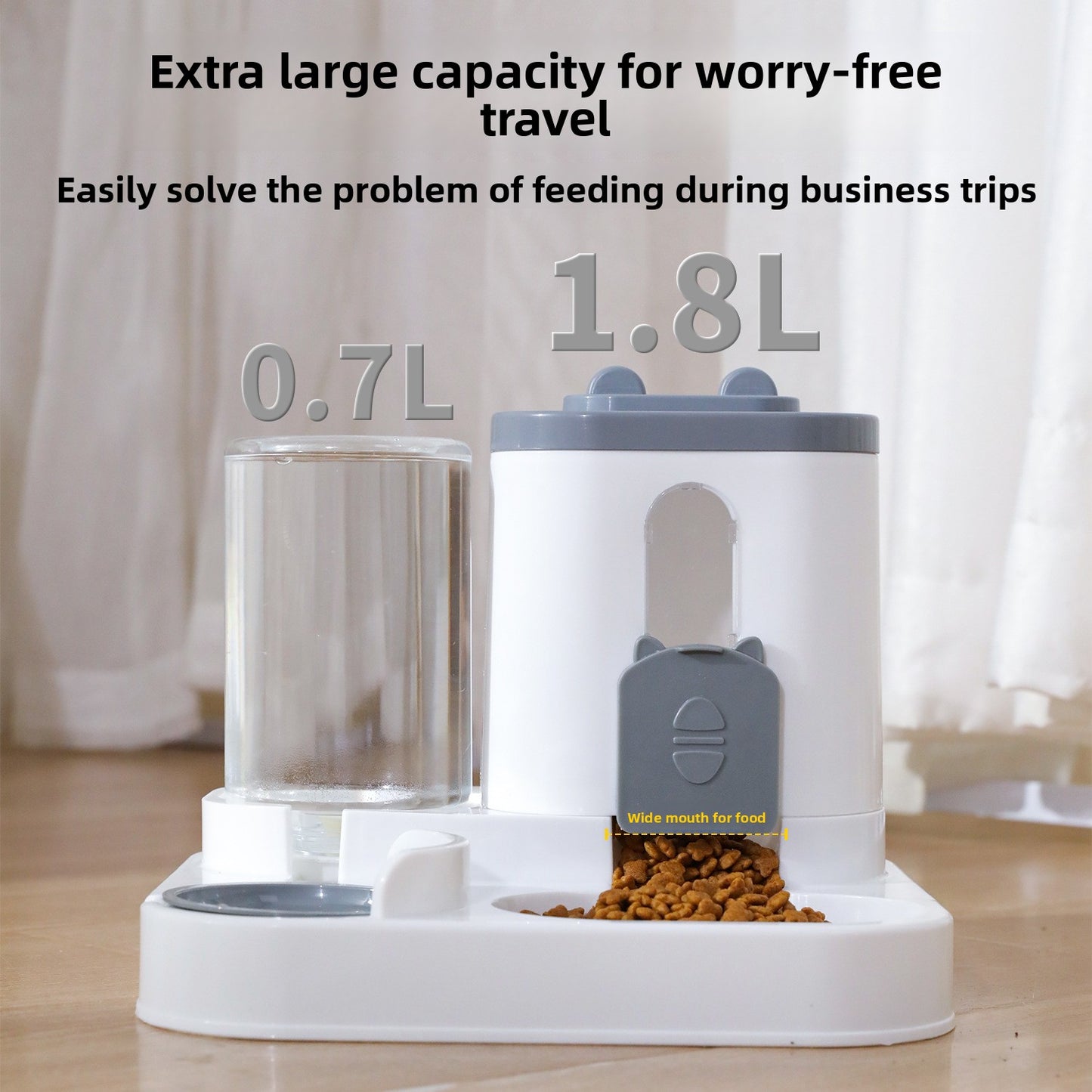 Automatic Pet Food and Water Feeder Bowl