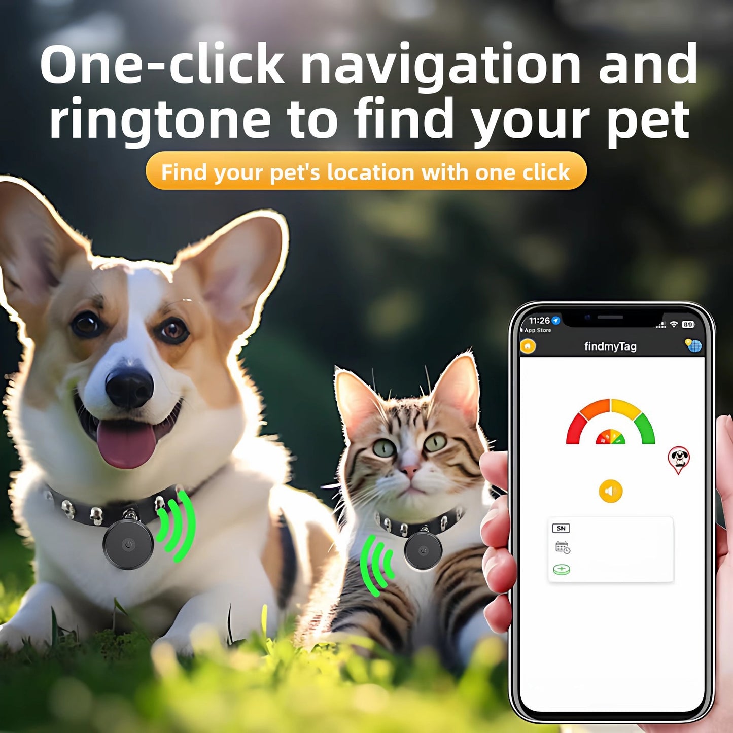 Waterproof Pet GPS Tracker for Cats and Dogs